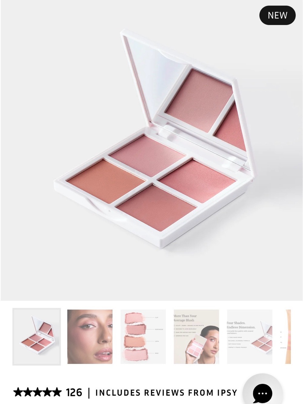 Everyday Pink Blush Quartet — Soft Pink Cheek Palette